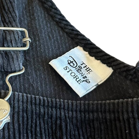 The Disney Store 101 Dalmatians Black Corduroy Overall Dress Retro Y2K 90s Med - Picture 4 of 12